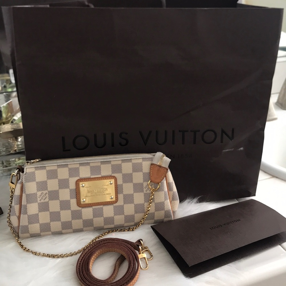 Authentic louis Vuitton Eva Damier Azur